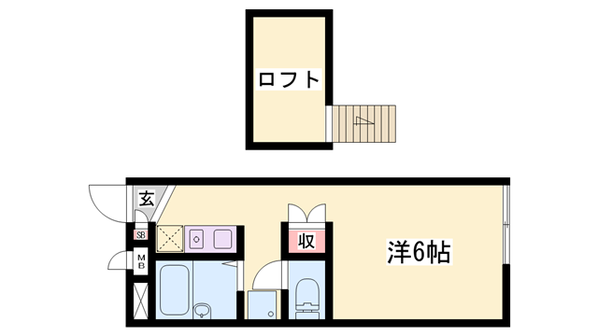 魚住駅 徒歩3分 2階の物件間取画像